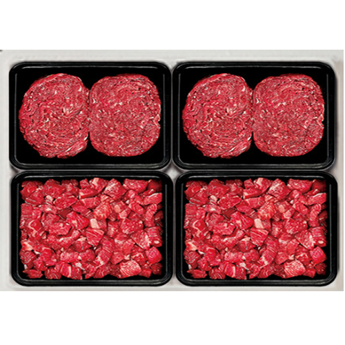 1+등급 명품 감사한우 정육세트1호[1.6kg] (불고기 400g*2 + 국거리 400g*2)