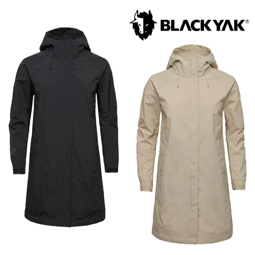 [블랙야크] 25SS 여성 롱기장 후디 자켓 1BYJKSU510 (블랙,옐로우샌드)