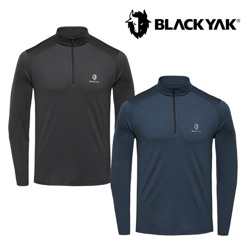 [블랙야크] 25SS 남성 페리체 집업 긴팔티 1BYZTSU002 (차콜,다크블루)