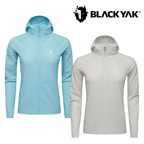 [블랙야크] 25SS 여성 스트레치 에어홀 자켓 1BYJKSU507 (아쿠아블루,에크루)