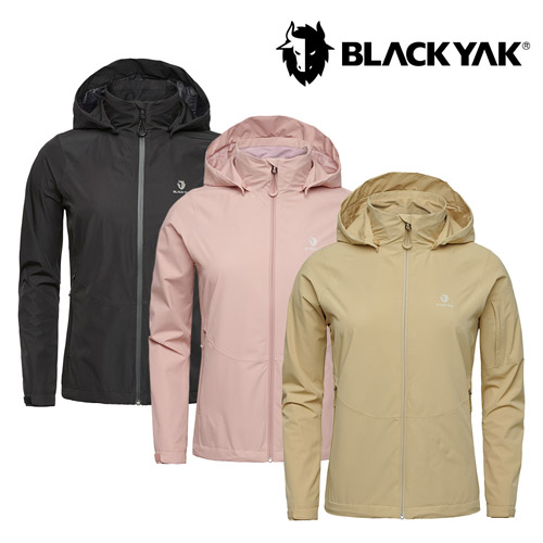 [블랙야크] 25SS 여성 베리어 방수자켓 1BYJKSU513 (블랙,핑크,옐로우샌드)