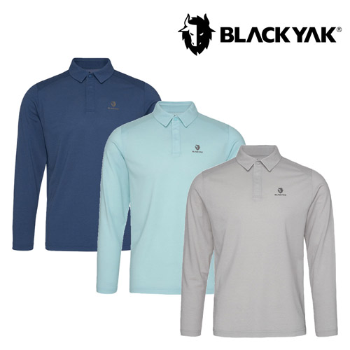 [블랙야크] 26SS 남성 데일리 카라 긴팔티 1BYKTSV001 (그레이시다크블루,민트,토프그레이)