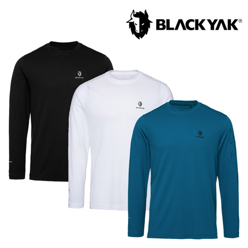 [블랙야크] 26SS 남성 폴라텍 델타 그래픽 긴팔티 1BYRTSV003 (블랙,화이트,그린 택1)