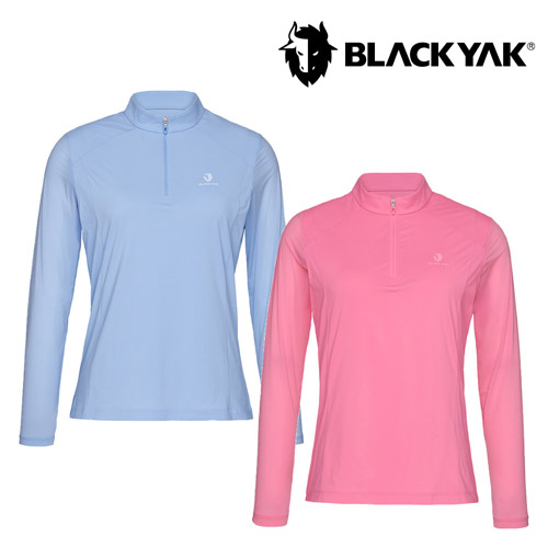 [블랙야크] 26SS 여성 아이스 집업 긴팔티 1BYZTMV501 (라이트블루,마젠타핑크 택1)