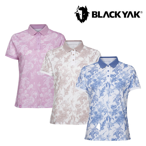 [블랙야크] 26SS 여성 플라워 카라 반팔티 1BYKTMV504 (라일락핑크)