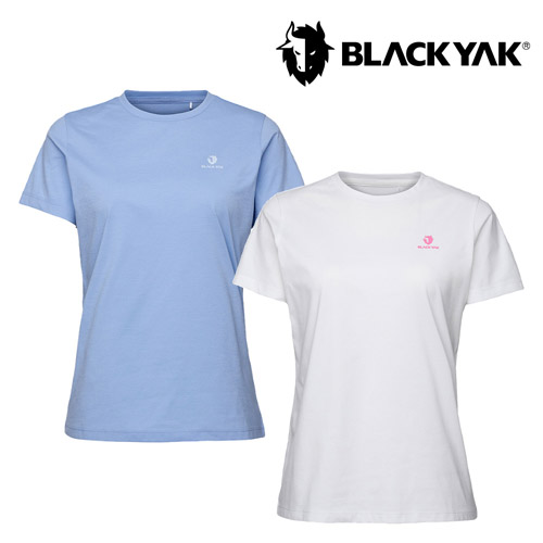 [블랙야크] 26SS 여성 플라워 그래픽 반팔티 1BYRTMV504 (라이트블루,화이트 택1)