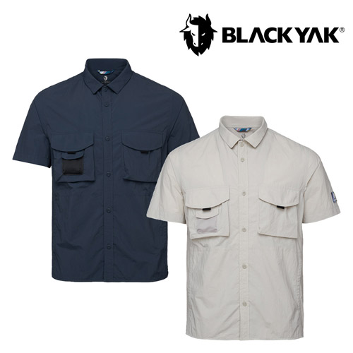 [블랙야크] 26SS 남성 히말라야 유틸 반팔 셔츠 1BYYSMV006 (블랙차콜,실버베이지 택1)