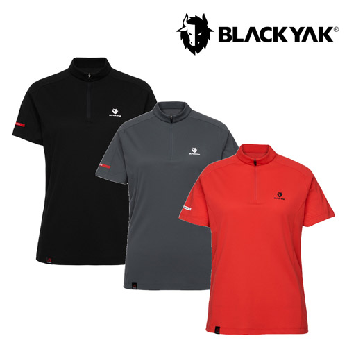 [블랙야크] 26SS 여성 폴라텍 델타 집업 반팔티 1BYZTMV503 (블랙,다크그레이,라이트레드 택1)