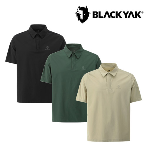 [블랙야크] 26SS 남성 에어로프레쉬K 카라 반팔티 1BYKTMV012 (블랙,다크그린,라이트베이지 택1)
