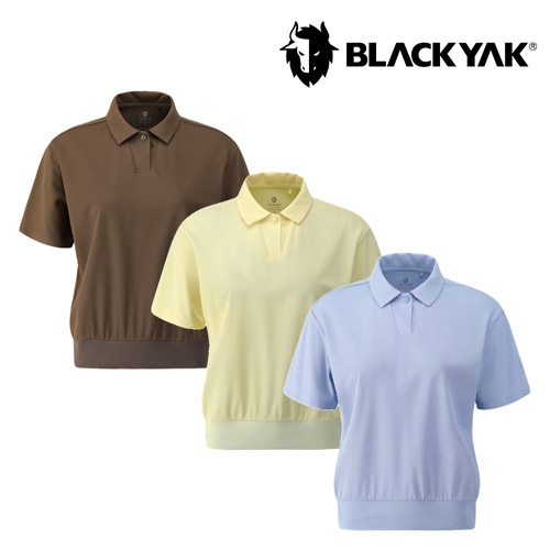 [블랙야크] 26SS 여성 에어로프레쉬K 피케 카라 반팔티 1BYKTMV014 (브라운,라이트옐로우,스카이블루 택1)